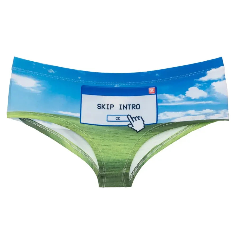 DeanFire Skip Intro 3D Funny Print Hot Panties Female
